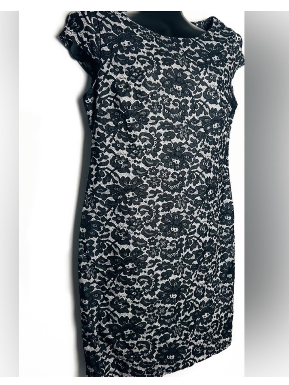 Tommy Hilfiger Black & White Lace Dress NWOT